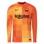 Camiseta Barcelona Portero Manga Larga 2021-2022 Naranja