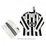Camiseta 1ª Juventus Nino Manga Larga 2021-2022