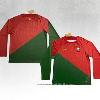 Camiseta 1ª Portugal Manga Larga 2022