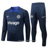 Chandal de Sudadera del Chelsea 2022-2023 Azul