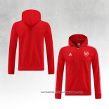 Chaqueta con Capucha del Arsenal 2022-2023 Rojo