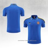 Camiseta Polo del Manchester United 2022-2023 Azul