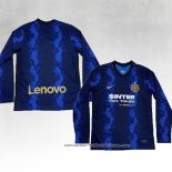 Camiseta 1ª Inter Milan Manga Larga 2021-2022
