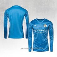 Camiseta 1ª Manchester City Manga Larga 2021-2022