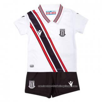 Camiseta 2ª Stoke City Nino 2022-2023 Blanco