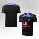 Camiseta de Entrenamiento Paris Saint-Germain Jordan 2022-2023 Negro y Azul