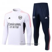 Chandal de Sudadera del Arsenal Nino 2022-2023 Blanco