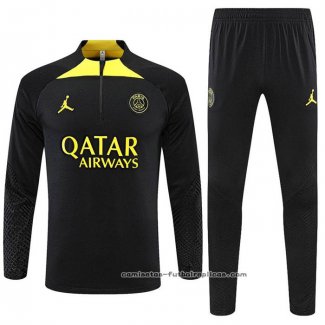 Chandal de Sudadera del Paris Saint-Germain Jordan 2022-2023 Negro