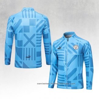 Chaqueta del Manchester City 2022-2023 Azul Claro