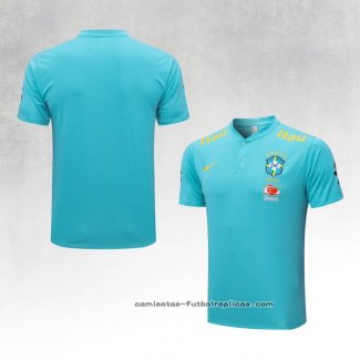 Camiseta Polo del Brasil 2022-2023 Azul