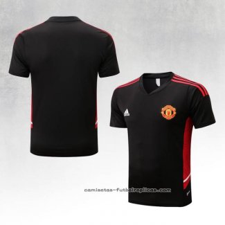 Camiseta de Entrenamiento Manchester United 2022-2023 Negro