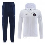 Chandal con Capucha del Paris Saint-Germain 2022-2023 Blanco