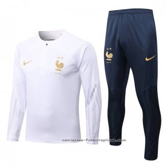 Chandal de Sudadera del Francia 2022-2023 Blanco