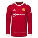 Camiseta 1ª Manchester United Manga Larga 2021-2022