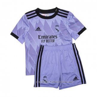 Camiseta 2ª Real Madrid Nino 2022-2023