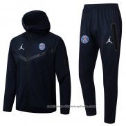 Chandal con Capucha del Paris Saint-Germain 2022-2023 Azul