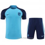 Chandal del Atletico Madrid Manga Corta 2022-2023 Azul - Pantalon Corto