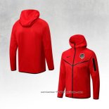 Chaqueta con Capucha del Atletico Madrid 2022-2023 Rojo