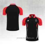 Camiseta Polo del Ajax 2022-2023 Negro y Rojo