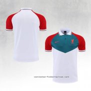 Camiseta Polo del Liverpool 2022-2023 Verde Blanco Rojo