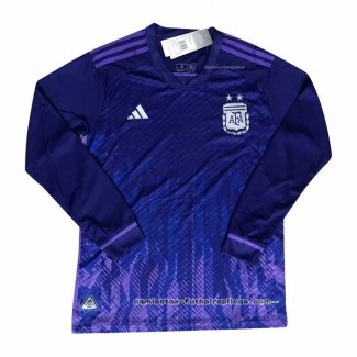 Camiseta 2ª Argentina Manga Larga 2022