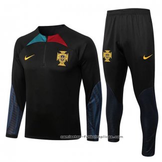 Chandal de Sudadera del Portugal 2022-2023 Negro