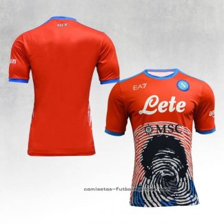 Camiseta Napoli Maradona Special 2021-2022 Rojo