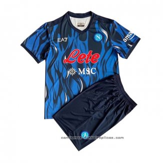 Camiseta 3ª Napoli EA7 Nino 2021-2022