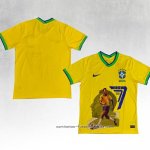 Camiseta Brasil Pele Special 2022 Amarillo Tailandia