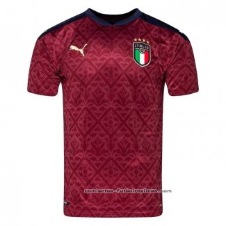 Camiseta Italia Portero 2021 Rojo Tailandia