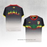 Camiseta Mali 2022 Negro y Blanco Tailandia