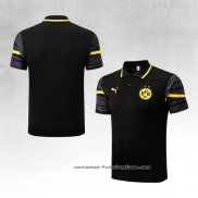 Camiseta Polo del Borussia Dortmund 2022-2023 Negro y Amarillo