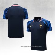 Camiseta Polo del Francia 2022-2023 Azul Oscuro