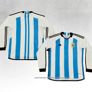 Camiseta 1ª Argentina Manga Larga 2022