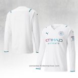 Camiseta 2ª Manchester City Manga Larga 2021-2022