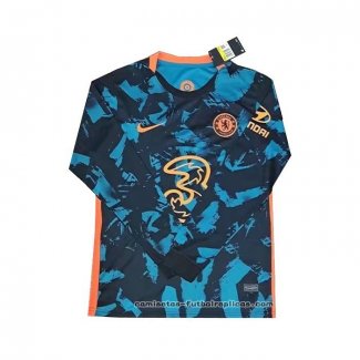 Camiseta 3ª Chelsea Manga Larga 2021-2022