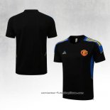 Camiseta de Entrenamiento Manchester United 2021-2022 Negro