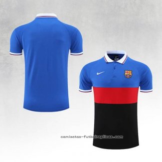 Camiseta Polo del Barcelona 2022-2023 Azul Rojo Negro