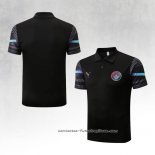 Camiseta Polo del Manchester City 2022-2023 Negro