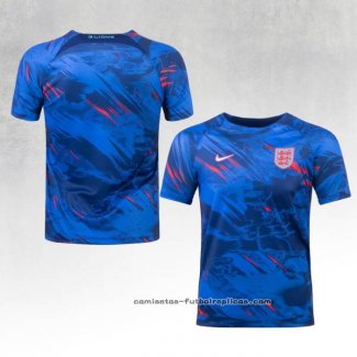 Camiseta Pre Partido del Inglaterra 2022 Azul