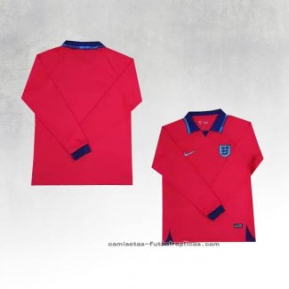 Camiseta 2ª Inglaterra Manga Larga 2022