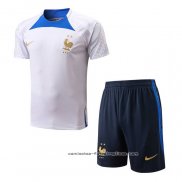 Chandal del Francia Manga Corta 2022-2023 Blanco - Pantalon Corto