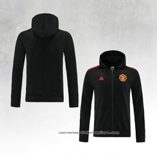 Chaqueta con Capucha del Manchester United 2022-2023 Negro