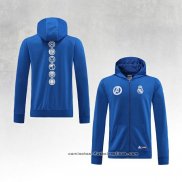 Chaqueta con Capucha del Real Madrid 2022-2023 Azul