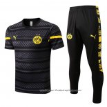 Chandal del Borussia Dortmund Manga Corta 2022-2023 Gris