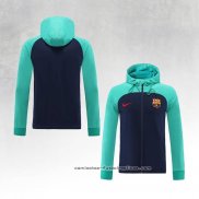 Chaqueta con Capucha del Barcelona 2022-2023 Verde y Azul