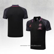 Camiseta Polo del Paris Saint-Germain Jordan 2022-2023 Negro