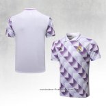 Camiseta Polo del Real Madrid 2022-2023 Blanco y Purpura