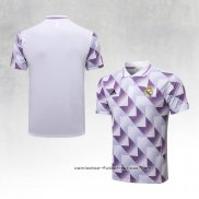 Camiseta Polo del Real Madrid 2022-2023 Blanco y Purpura