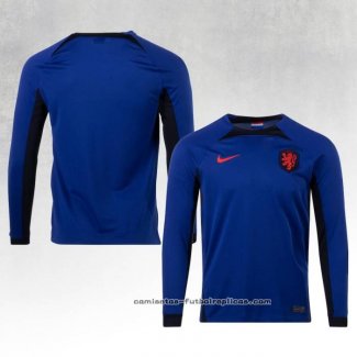 Camiseta 2ª Paises Bajos Manga Larga 2022